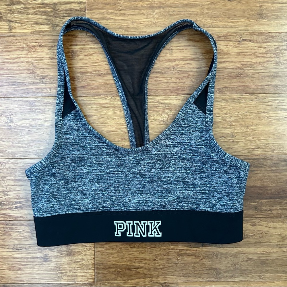 Victoria’s Secret PINK Gray and Black Sports Bra size XS